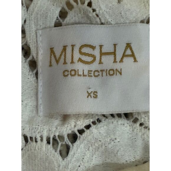 Misha Collection Long Sleeve Lace Bodysuit XS Ivory White Designer Australian - Picture 2 of 10